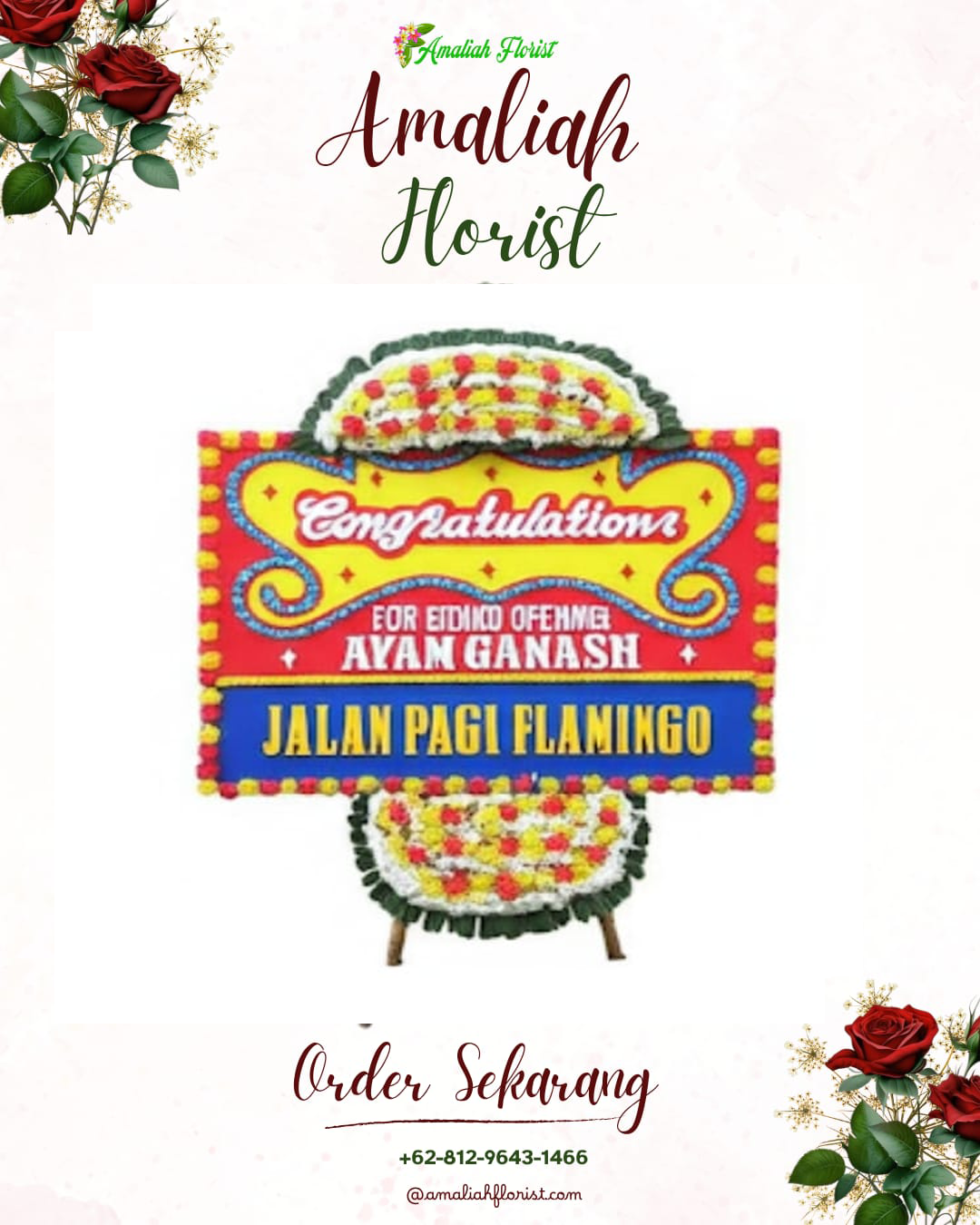 Sewa Papan Bunga Kapas